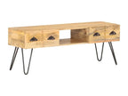 Meuble TV 120x35x45 cm Bois solide de manguier