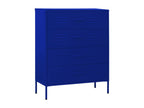 Commode Bleu marine 80x35x101,5 cm Acier