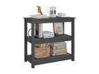 Table console Gris 80x40x74 cm Bois massif de pin