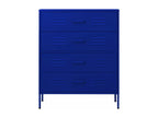 Commode Bleu marine 80x35x101,5 cm Acier
