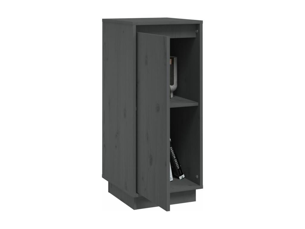 Buffets 2 pièces Gris 31,5x34x75 cm Bois massif de pin